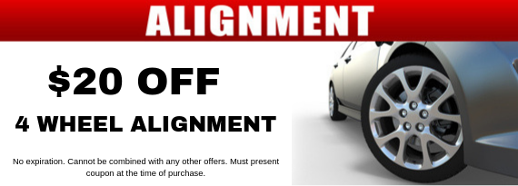 $20 Off Alignment Coupon